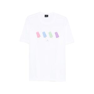 Ps Paul Smith Men Printed Cotton T-Shirt